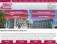 Tablet Screenshot of bwoinsurance.com